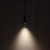 Lorna 8-in (2-in Dia.) 36 Degree Optic Black LED Pendant