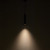 Lorna 12-in (2-in Dia.) 36 Degree Optic Black LED Pendant