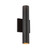 Lorna 12-in (2-in Dia.) 36 Degree Optic Black LED Wall Sconce Up/Down Light
