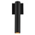 Lorna 12-in (2-in Dia.) 36 Degree Optic Black LED Wall Sconce