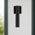 Lorna 12-in (2-in Dia.) 36 Degree Optic Black LED Wall Sconce
