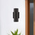 Lorna 9-in (3-in Dia.) 36 Degree Optic Black LED Wall Sconce Up/Down Light