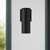 Lorna 9-in (3-in Dia.) 36 Degree Optic Black LED Wall Sconce