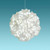 Deluxe Squares Hanging Pendant Light - LED Cool white glow