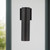 Lorna 12-in (3-in Dia.) 36 Degree Optic Black LED Wall Sconce