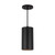 Lorna 8-in (4-in Dia.) 36 Degree Optic Black LED Pendant