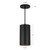 Lorna 8-in (4-in Dia.) 36 Degree Optic Black LED Pendant