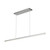 Vega 45-in Brushed Nickel LED Linear Pendant