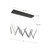 Chute 40-in Black LED Linear Pendant
