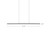 Chute 35-in White LED Linear Pendant