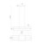 Mondrian 36-in Brushed Nickel LED Linear Pendant