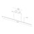 Vega Minor 48-in Black LED Linear Pendant