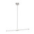 Akari 37-in Brushed Nickel LED Linear Pendant