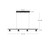 Dune 37-in Brushed Nickel LED Linear Pendant