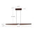 Dakota 42-in Beech Wood LED Linear Pendant