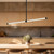 Blade 32-in Black LED Linear Pendant