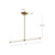 Blade 32-in Black LED Linear Pendant