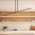 Shift 60-in Black/Brushed Gold LED Linear Pendant