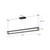 Plaza 60-in Black LED Linear Pendant