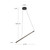 Lex 24-in Urban Bronze LED Linear Pendant