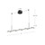 Novel 37-in Black LED Linear Pendant