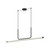 Vesper 48-in Black LED Linear Pendant