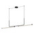Vesper 73-in Black LED Linear Pendant