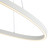 Ovale 40-in White LED Linear Pendant