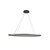 Ovale 40-in Black LED Linear Pendant