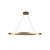 Ovale 40-in Brushed Gold LED Linear Pendant