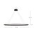 Ovale 53-in Black LED Linear Pendant