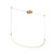Talis 36-in Brushed Gold LED Linear Pendant