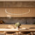 Talis 48-in Brushed Gold LED Linear Pendant