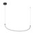 Talis 48-in Black LED Linear Pendant