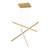 Vega 45-in Brushed Gold LED Multi Pendant