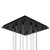 Vega 45-in Black LED Multi Pendant