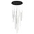 Chute 31-in Black LED Multi Pendant