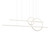 Chute Calypso 56-in White LED Multi Pendant