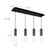 Lena 25-in Chrome 4-Light Multi Pendant