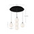 Bolla 16-in Brushed Gold/Opal Glass 5-Light Multi Pendant