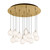 Bolla 25-in Brushed Gold/Opal Glass 13-Light Multi Pendant