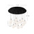 Bolla 25-in Brushed Gold/Opal Glass 13-Light Multi Pendant