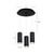 Cameo 11-in White 3-Light Multi Pendant