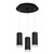 Cameo 11-in Black 3-Light Multi Pendant