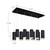 Cameo 27-in Brushed Nickel 10-Light Multi Pendant