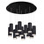 Cameo 24-in Black 13-Light Multi Pendant