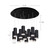 Cameo 24-in Black 13-Light Multi Pendant