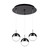 Pluto 11-in Black Chrome 3-Light Multi Pendant