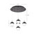 Pluto 14-in Black Chrome 5-Light Multi Pendant