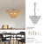 5 Tier 8 Light Rattan Chandelier
